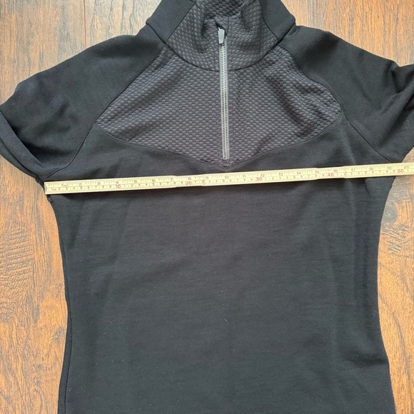 Spyder XL Black Posh Zip T Neck Wool/Merino Pullover - Picture 5 of 10